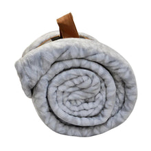 Load image into Gallery viewer, Frye Plush Blanket Queen - Mottled Grey
