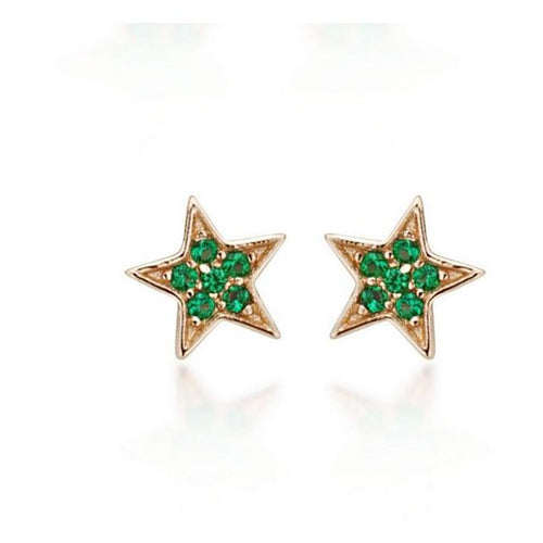 Galleria Armadoro Gold Plated Star Stud Earrings