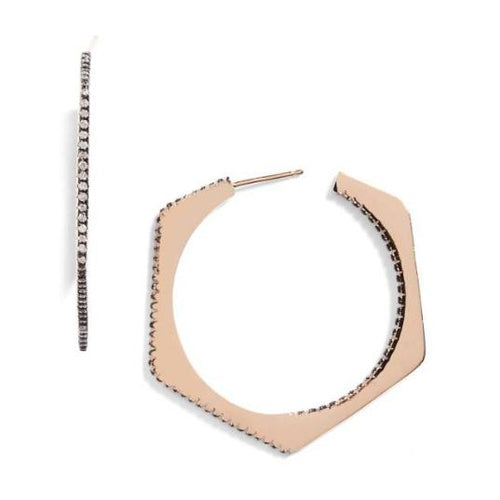 Galleria Armadoro Polygon Hoop Earrings