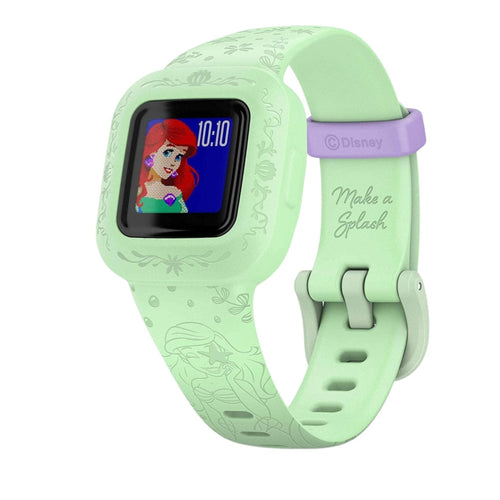 Garmin Unisex Vivofit Jr 3 Disney The Little Mermaid Silicone Band Smart Watch Green
