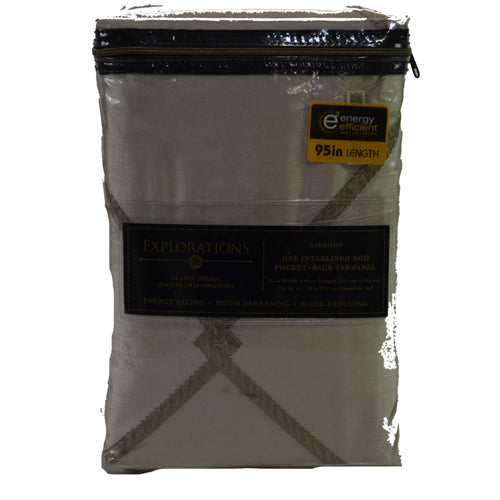 Garrison Explorations Interlined Rod Pocket/Back Tab Panel 95