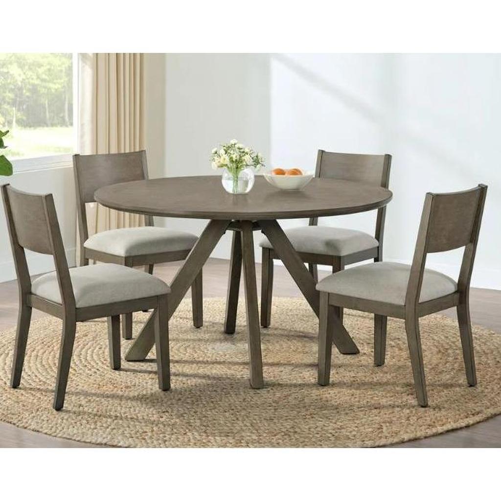Gavin Lane 54" Round Dining Table and 4 Chairs – Liquidation Nation