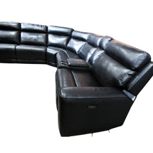 Load image into Gallery viewer, Gilman Creek Leather Power Reclining Sectional Black
