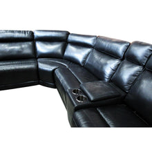 Load image into Gallery viewer, Gilman Creek Leather Power Reclining Sectional Black
