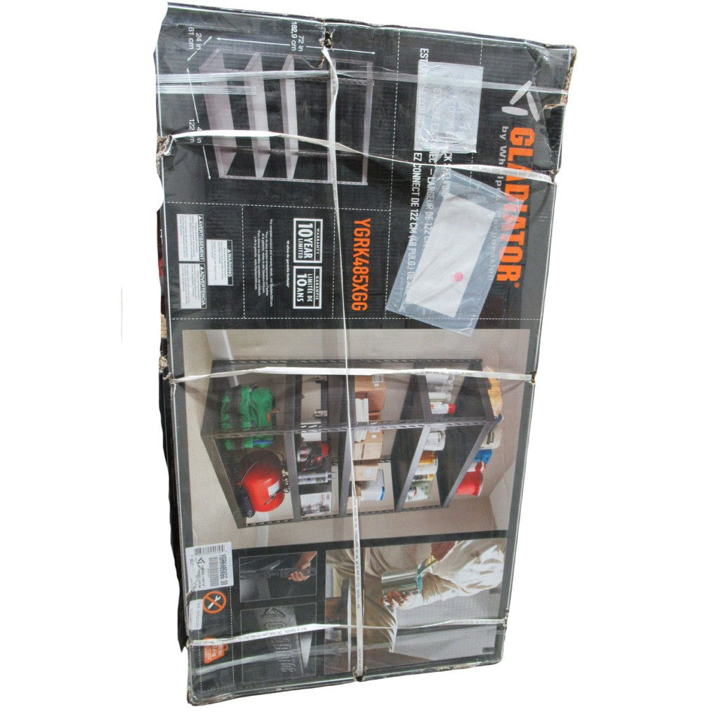 Gladiator 48 Wide EZ Connect Rack with Five 24 Deep Shelves YGRK485XGG ...