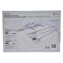 Load image into Gallery viewer, Golden Bell Square Cutlery Set 24 pcs

