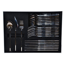 Load image into Gallery viewer, Golden Bell Square Cutlery Set 24 pieces
