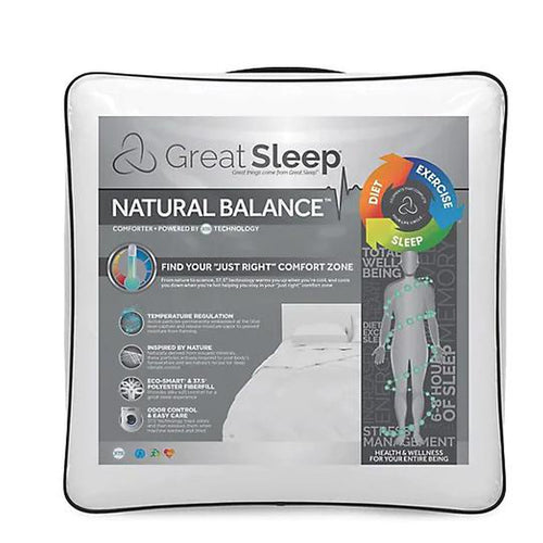 Great Sleep 37.5 Technology Eco-Smart Comforter (Full/Queen) White