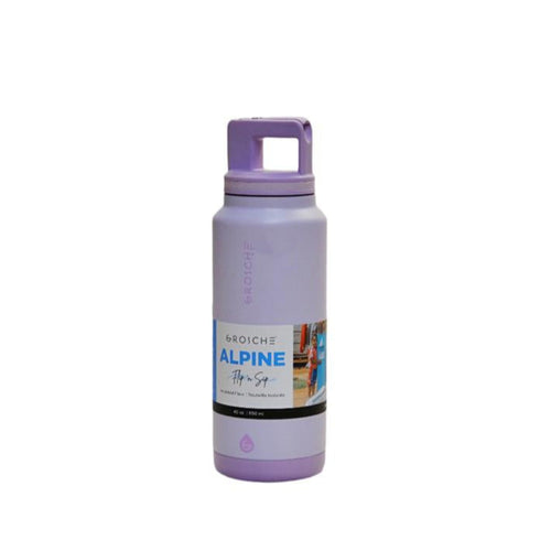 Grosche Alpine 1.2L (40 oz) Stainless Steel Water Bottle - Lavender