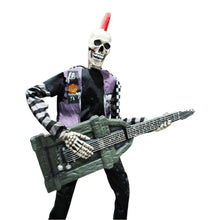 Load image into Gallery viewer, Halloween Skeleton Punk Rocker 1.83 m (6 ft.)
