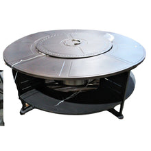 Load image into Gallery viewer, Haloo Round Smokeless Fire Table with Wood Storage
