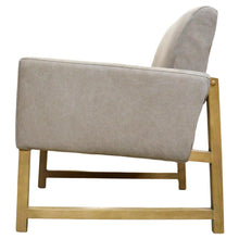 Load image into Gallery viewer, Hearth &amp; Hand with Magnolia Canvas Upholstered Accent Armchair - Khaki
