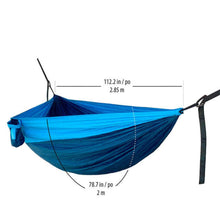 Load image into Gallery viewer, Hidden Wild Double Travel Hammock Blue Used
