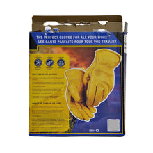 Load image into Gallery viewer, Holmes Cowhide Work Gloves One Pair Only - Large, Yellow
