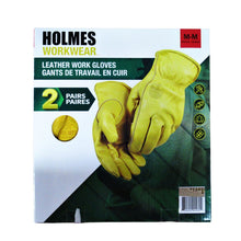 Load image into Gallery viewer, Holmes Workwear Cowhide Leather Gloves M

