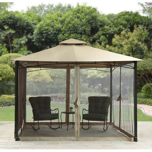 Home Trends Cabin Style Gazebo Tan