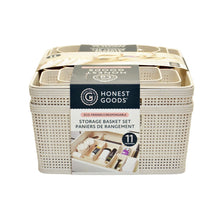 Load image into Gallery viewer, Honest Goods Storage Basket Set - 11 Pieces Cream
