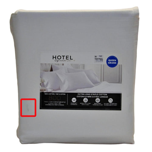 Hotel Signature Sateen 800 Thread Count 6-piece Sheet Set Queen - White