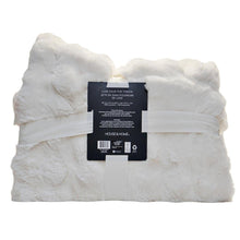 Load image into Gallery viewer, House &amp; Home Bubble Faux Fur Throw 152 x 177cm - White
