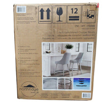 Load image into Gallery viewer, Huxton Counter Stool 2 Pack Grey-Liquidation Store
