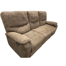 Load image into Gallery viewer, Barcalounger Fabric Reclining Sofa Brown
