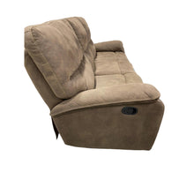 Load image into Gallery viewer, Barcalounger Fabric Reclining Sofa Brown
