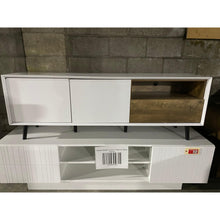 Load image into Gallery viewer, Alga TV Stand - White &amp; Walnut Brown
