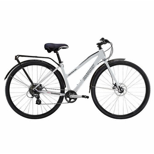 Infinity Boss Three Disc 700c Women's Bicycle with Comfort Seat White