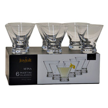 Load image into Gallery viewer, JoyJolt 6-Piece Afina Cocktail Glasses Set Martini Glasses- 257.3ml
