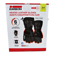Load image into Gallery viewer, Karbon Heated Ski Gloves Goatskin Leather Black S
