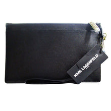 Load image into Gallery viewer, Karl Lagerfeld Leather Wristlet Black
