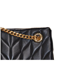 Load image into Gallery viewer, Karl Lagerfeld Paris Women&#39;s Lafayette Quilted Shoulder Bag Black
