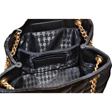 Load image into Gallery viewer, Karl Lagerfeld Paris Women&#39;s Lafayette Quilted Shoulder Bag Black
