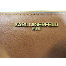 Load image into Gallery viewer, Karl Lagerfeld Paris Women&#39;s Leather Zip Around Wallet - Brown-Liquidation Store
