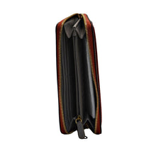 Load image into Gallery viewer, Karl Lagerfeld Paris Women&#39;s Leather Zip Around Wallet Red
