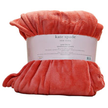 Load image into Gallery viewer, Kate Spade New York Plush Blanket Queen Coral
