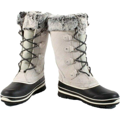 Khombu Emily Women's Winter Snow Boots Size 10M Light Grey