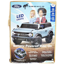Load image into Gallery viewer, Kid Trax Classic 12Volt Ford Bronco Ride-On - Grey
