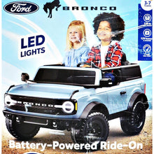 Load image into Gallery viewer, Kid Trax Classic 12Volt Ford Bronco Ride-On - Grey
