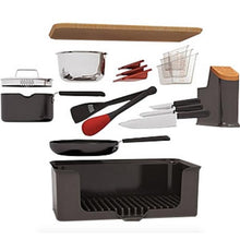 Load image into Gallery viewer, Kitchen in a Box 14Pc Cookware Set - Black
