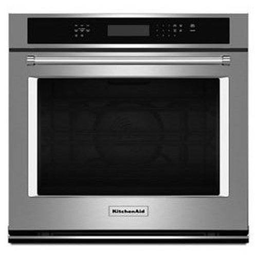 KitchenAid 30-inch 5.0 cu. ft. Single Electric Wall Oven w/ Convection KOSE500ESS