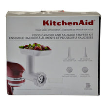Load image into Gallery viewer, KitchenAid Food Grinder and Sausage Stuffer Kit - White
