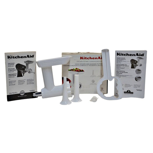 KitchenAid Food Grinder and Sausage Stuffer Kit - White