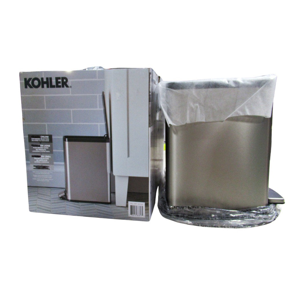 Kohler 6L Stainless Steel Step Trash Bin 2 Pack Used – Liquidation Nation