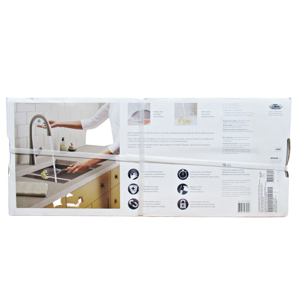 Kohler Touchless PullDown Stainless Kitchen Faucet Anessia