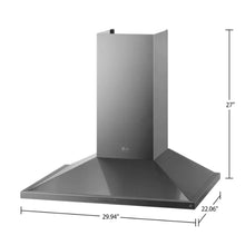 Load image into Gallery viewer, LG STUDIO 30&#39;&#39; Wall Mount Pyramid Chimney Hood
