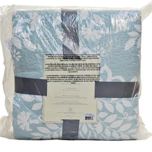 Load image into Gallery viewer, Laura Ashley Rowland Cotton Reversible 3 Piece Quilt Set King - Light Blue
