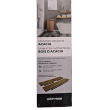 Load image into Gallery viewer, Leadvision 3 Floating Shelves in Acacia-Home Decor-Liquidation Nation
