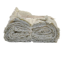 Load image into Gallery viewer, Life Comfort Reversible Cotton Throw Grey/Beige
