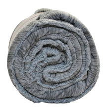 Load image into Gallery viewer, Life Comfort Reversible Plush Sherpa Throw Grey and White Queen-Liquidation
